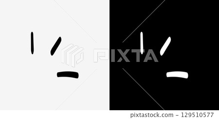 一組簡單的手繪情緒 129510577