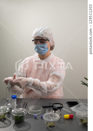 Research on Aloe Plant Applications Conducted in a Science Lab Setting 129511203