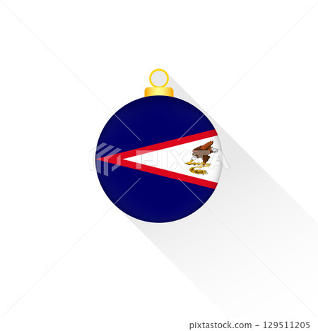 American Samoa National Flag Christmas Decoration. American Samoa National Flag Christmas Decoration. 129511205