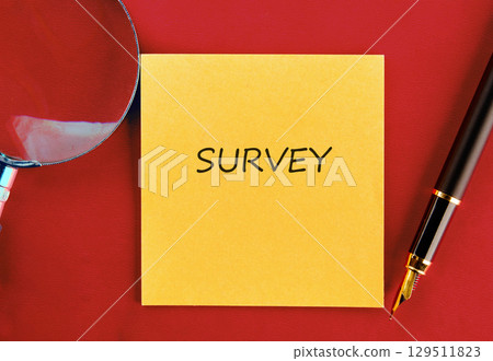 Concept word SURVEY. business, technology and internet concept 129511823