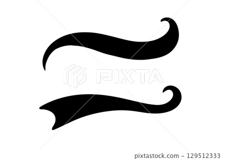 Baseball swoosh tail and underline for vintage sport logo. Retro text vector with brush line swash and American typography alphabet. 129512333