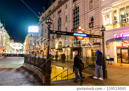 倫敦美麗的夜景 129513095