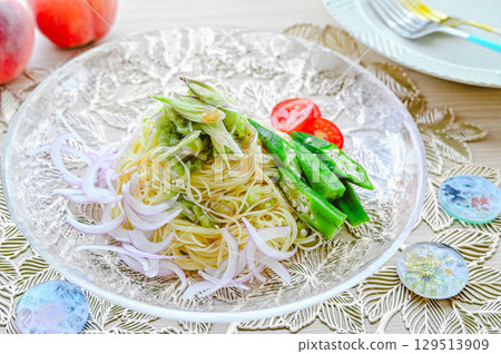 夏季蔬菜細麵 129513909