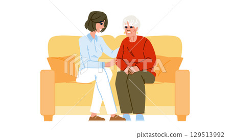 mentor social worker woman vector 129513992