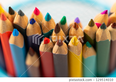Colorful Pencils Ready for Creativity as Students Return to School 129514010