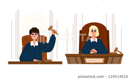 justice judge woman vector 129514018