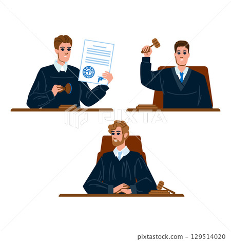 law judge man vector law judge man vector 129514020