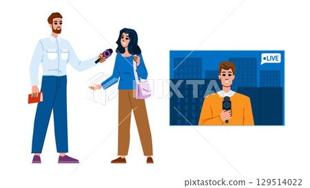 writer journalist man vector 129514022