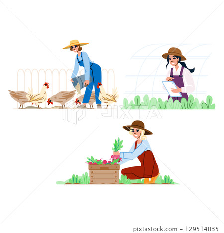 resilience farmer woman vector resilience farmer woman vector 129514035
