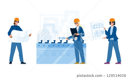 innovation engineer woman vector 129514038