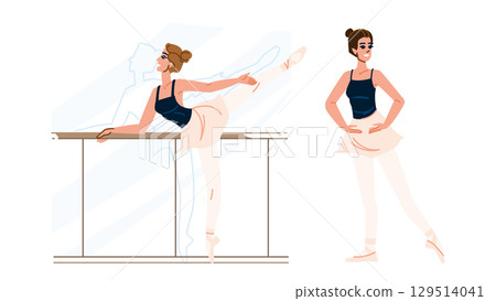 grace dancer ballerina woman vector grace dancer ballerina woman vector 129514041