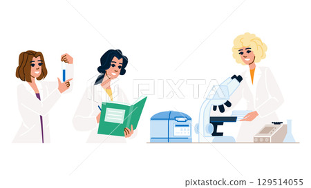 research chemist lab assistant woman vector 129514055