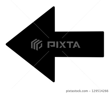 A simple left-pointing black arrow A simple left-pointing black arrow 129514266