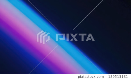 Blue and pink light strip is shown on a dark background 129515181
