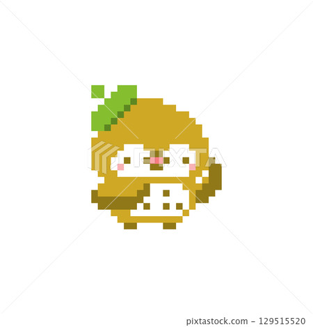 Pixel art of an owl with a green beret and a raised hand 129515520