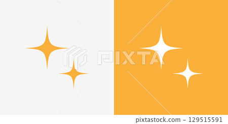 Set of glitter ornament icons 129515591