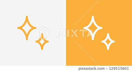 一套閃光裝飾圖標 129515601