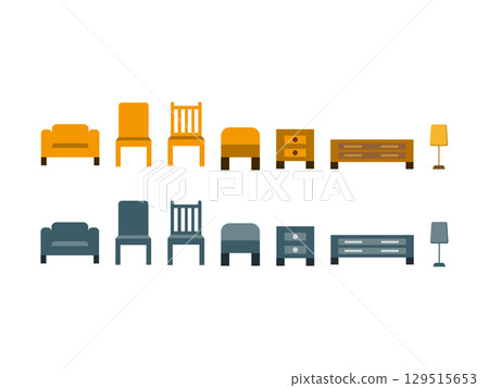 一套家具插圖 129515653