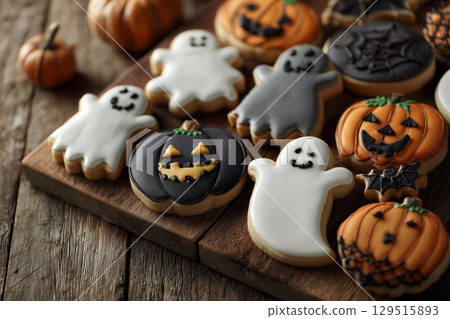 Homemade Halloween candy and decorations 129515893