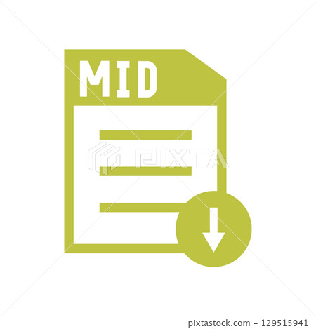 Set of image files, documents and software icons 129515941