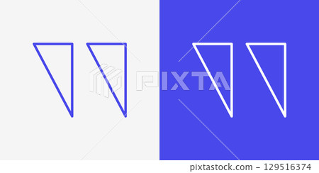 Brackets, commas, and decorative icon set Brackets, commas, and decorative icon set 129516374