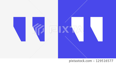 Brackets, commas, and decorative icon set 129516577