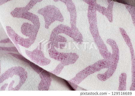 Natural Fiber Viscose Fabric Macro Texture Close-Up Natural Fiber Viscose Fabric Macro Texture Close-Up 129516689