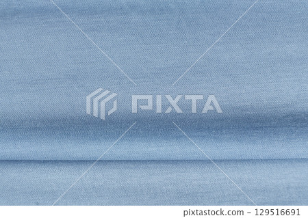 Abstract Blue Fabric Background Space for Text 129516691