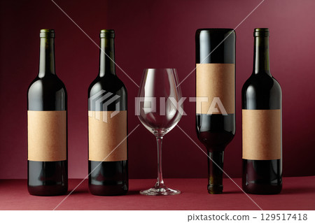 Red wine on a dark red background. Red wine on a dark red background. 129517418
