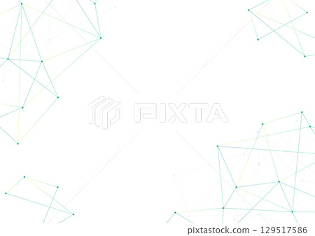 Digital network background illustration green 129517586