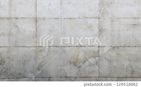 Texture of a metal wall with cracks and scratches. 129518002