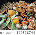 Food waste pile for composting. 129518744