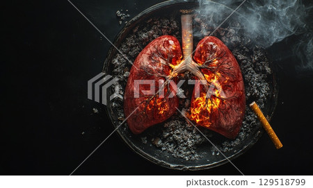 The Significant Impact of Smoking on Lung Health A Comprehensive Visual Representation of Its Effects 129518799