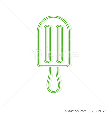 Popsicle ice cream icon. Vector 129519173