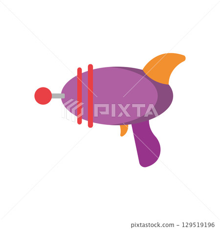 Purple ray gun. Vector Purple ray gun. Vector 129519196