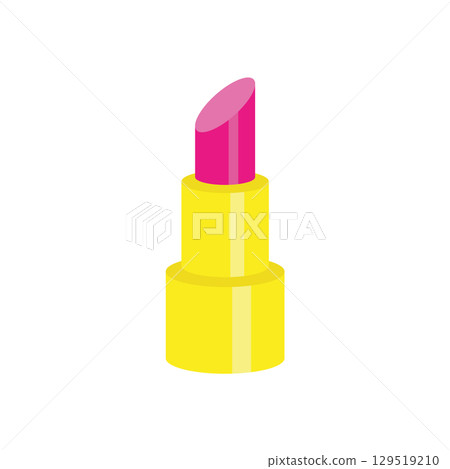 Pink lipstick tube. Vector Pink lipstick tube. Vector 129519210