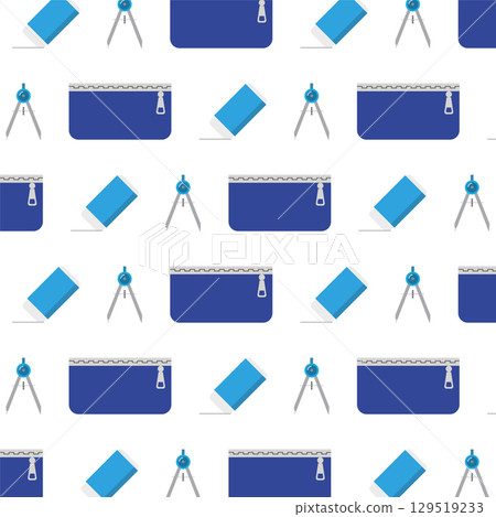 Geometry tools pattern. Vector 129519233