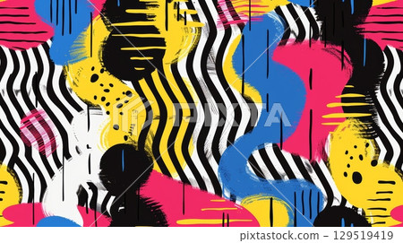 A Bright and Vibrant Abstract Background Featuring Colorful Shapes along with Bold Artistic Patterns A Bright and Vibrant Abstract Background Featuring Colorful Shapes along with Bold Artistic Patterns 129519419