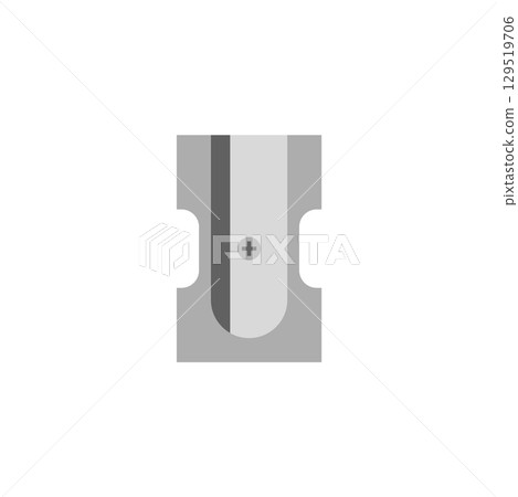 Gray pencil sharpener tool. Vector Gray pencil sharpener tool. Vector 129519706