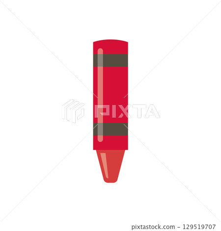 Red marker pen thick tip. Vector Red marker pen thick tip. Vector 129519707