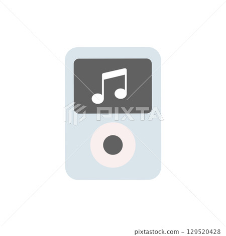 Blue music player device. Vector Blue music player device. Vector 129520428