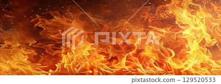 Texture of burning fire 129520533