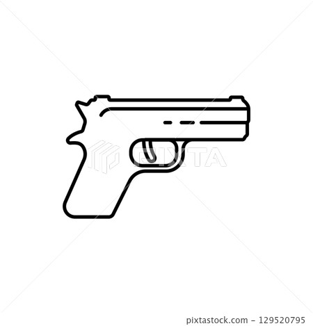 Gun symbol icon Gun symbol icon 129520795