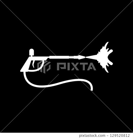 Pressure washing gun icon 129520812