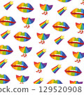 Pride Fashion Pattern Design. Vector 129520908