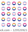 Pride Hearts Button Collection. Vector 129520921