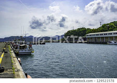 鳥取縣石美町多子漁港浦富海岸 129521578