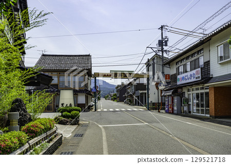 鳥取縣岩美町岩井溫泉街景 鳥取縣岩美町岩井溫泉街景 129521718