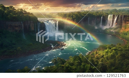 驚險、奇幻、咆哮的世界瀑布——神秘的自然遺產景觀 驚險、奇幻、咆哮的世界瀑布——神秘的自然遺產景觀 129521763