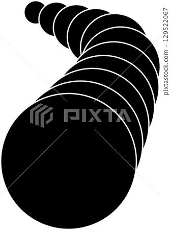 Circle line curve with blending design. Concept of technology, digital Circle line curve with blending design. Concept of technology, digital 129522067